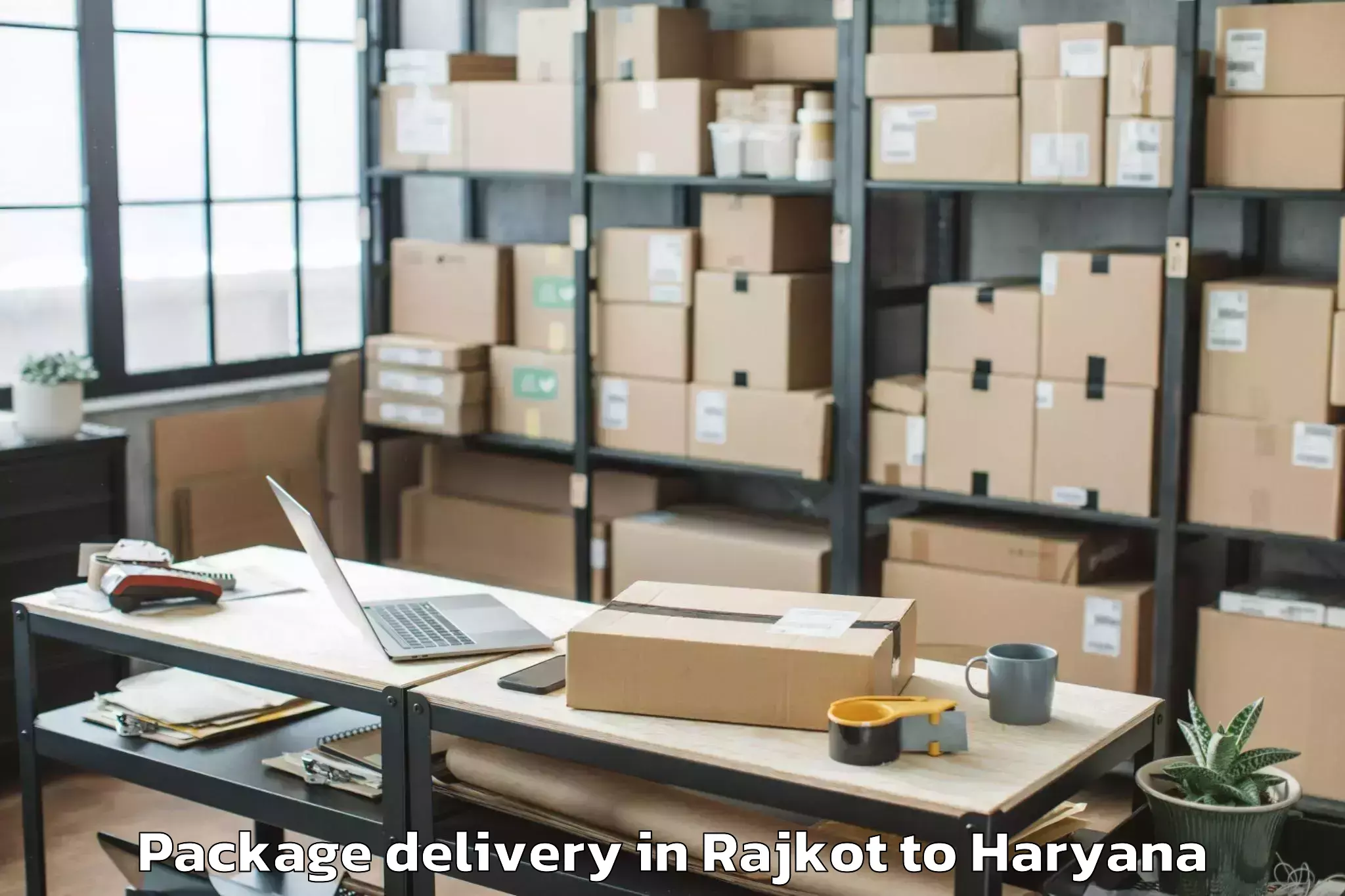 Trusted Rajkot to Ateli Package Delivery